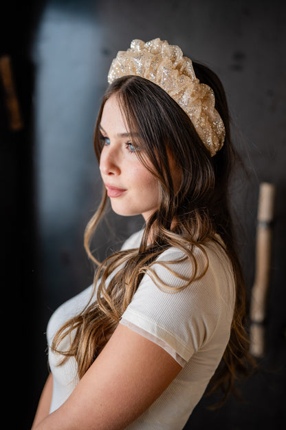 Renee Silver Gold Headband