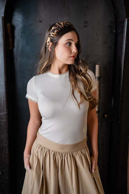 Mila Narrow Leopard Headband