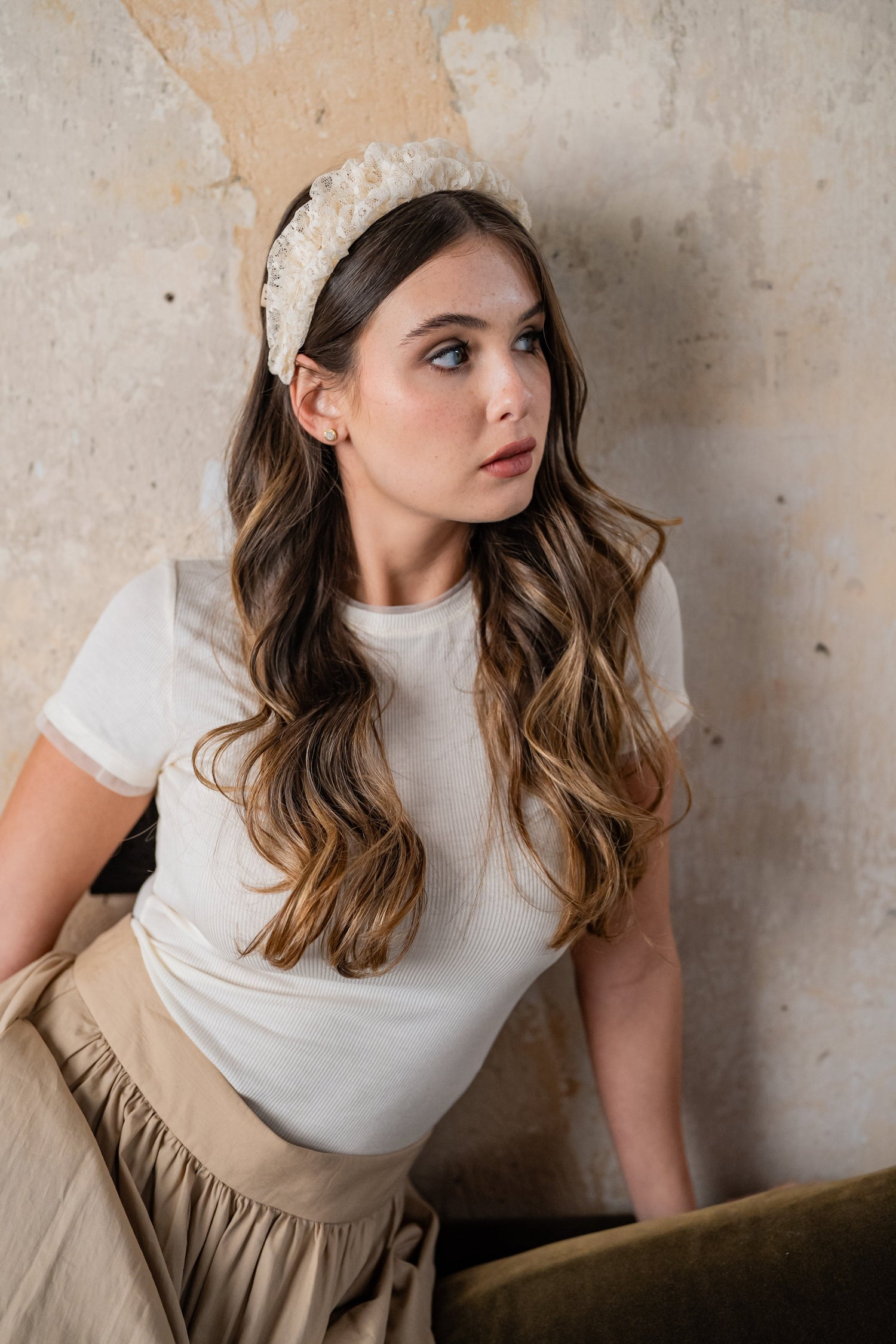 Renee Petite Butter Lace Headband