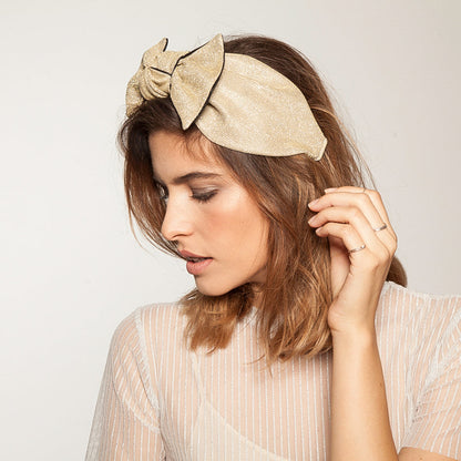 Playful Headband, Shimmery Gold