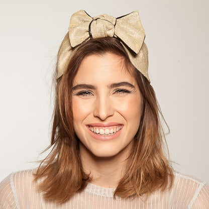 Playful Headband, Shimmery Gold