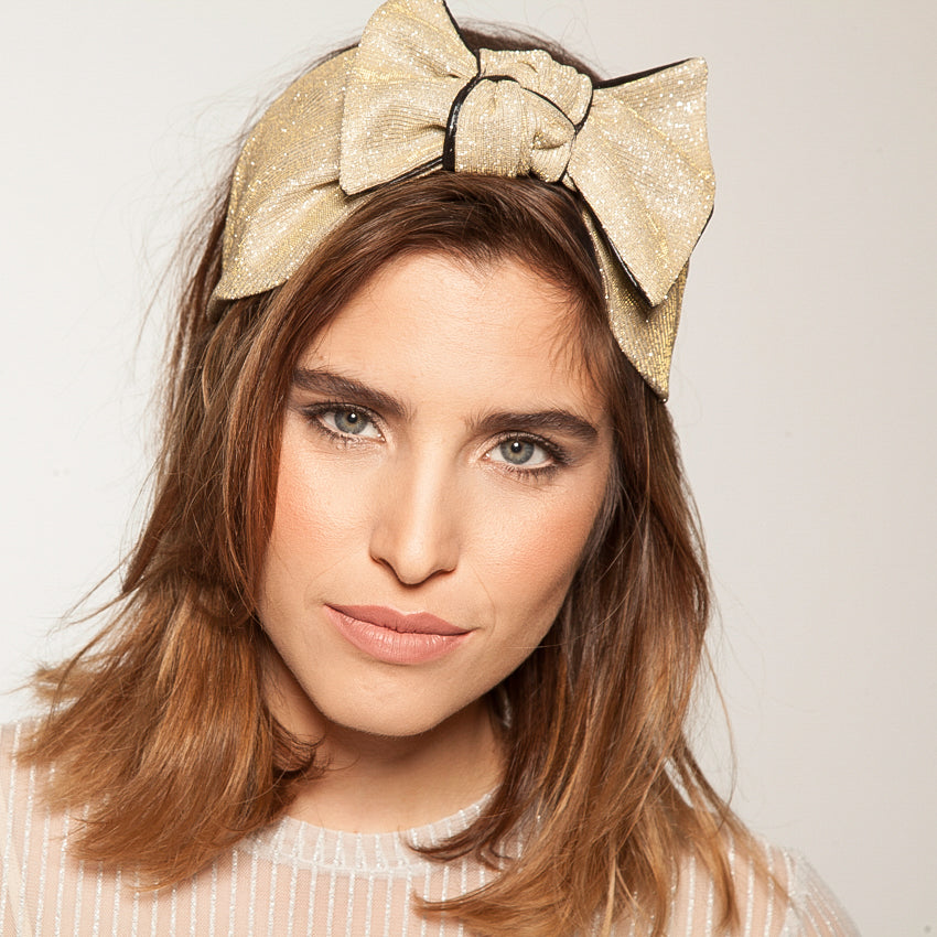 Playful Headband, Shimmery Gold